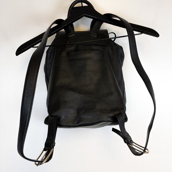 Tory Burch Brody Pebbled Leather Black Backpack Drawstring main image 7